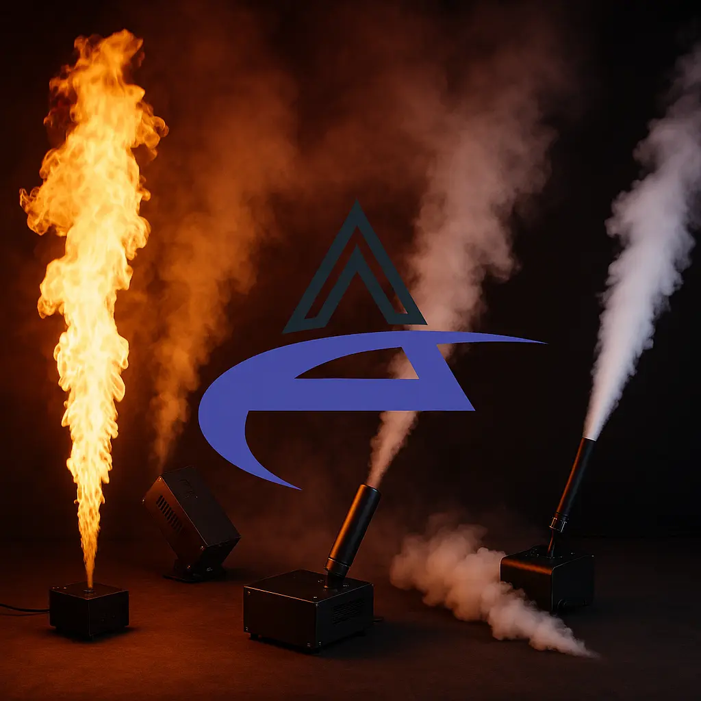 Máquinas de fuego, humo y efectos especiales para eventos